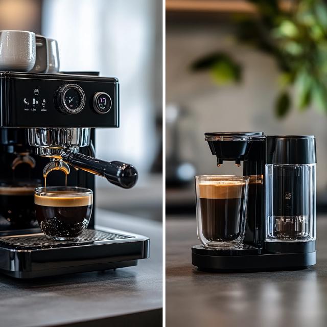 Comparing a single serve coffee maker against an espresso machine Comparing a single serve coffee maker against an espresso machine